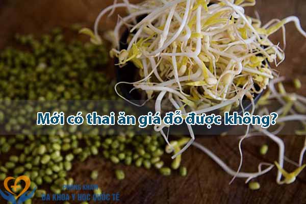 Mới có thai ăn giá đỗ được không
