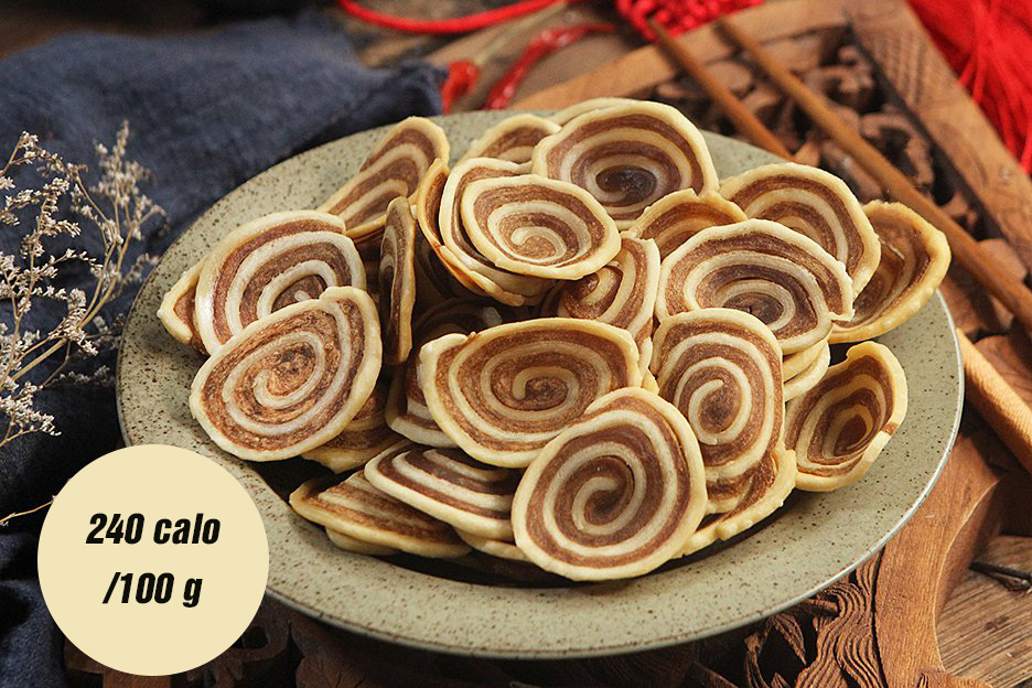 Bánh lỗ tai heo bao nhiêu calo