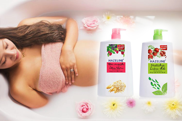Bà bầu dùng sữa tắm hazeline được không?