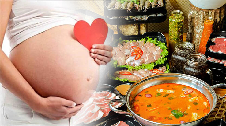 Bầu ăn lẩu thái được không ?
