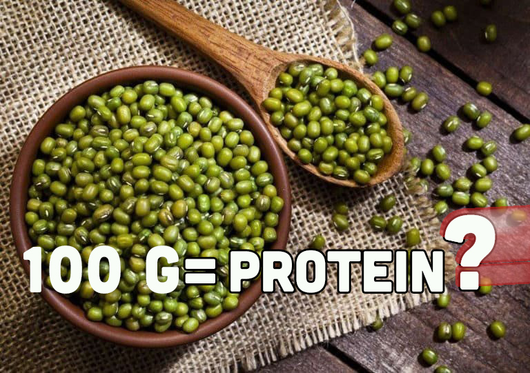 100g đậu xanh bao nhiêu protein
