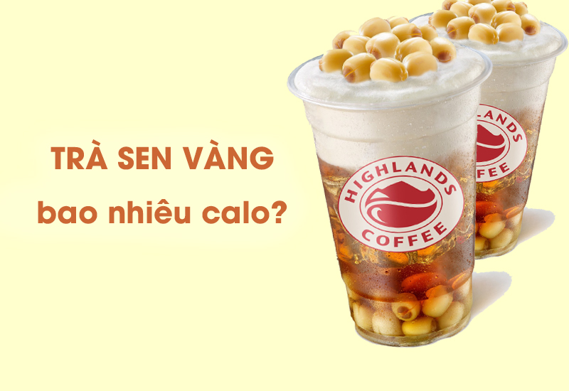 Trà sen vàng bao nhiêu calo