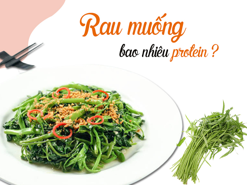 Rau muống bao nhiêu protein