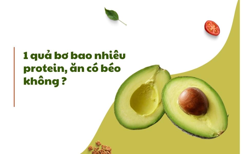 1 quả bơ bao nhiêu protein, ăn bơ có béo không 