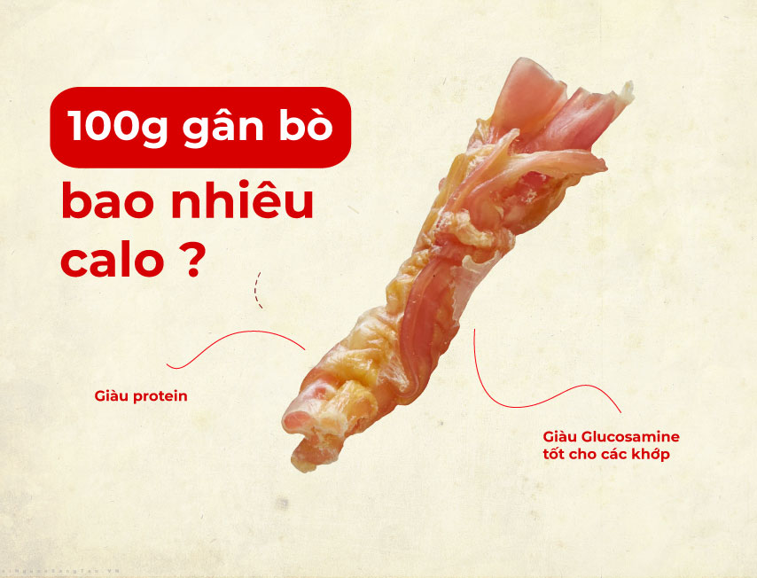 100g gân bò bao nhiêu calo