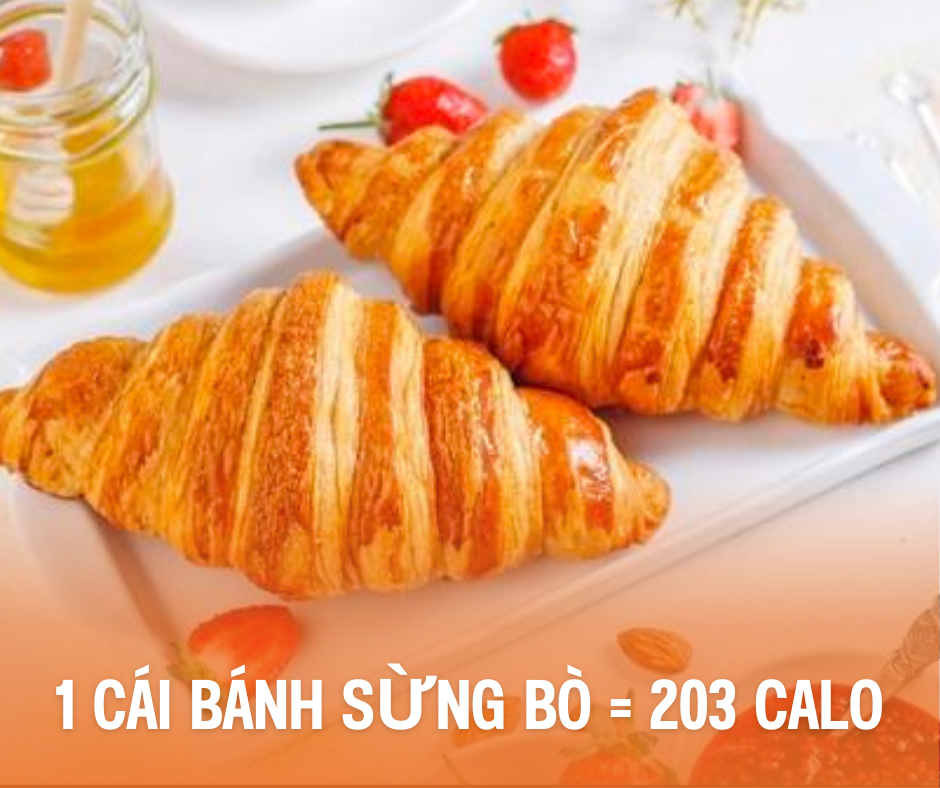 Bánh sừng bò bao nhiêu calo ?
