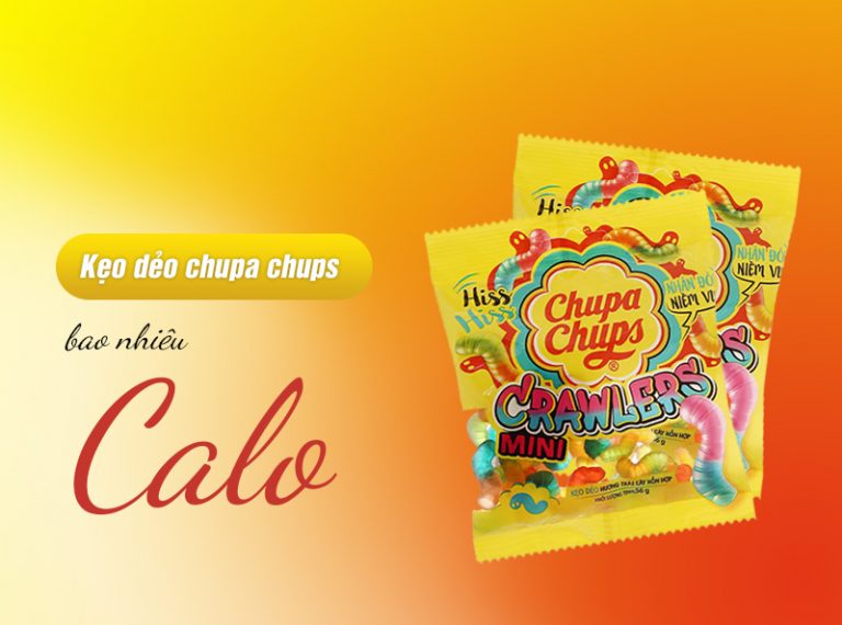 Kẹo dẻo trái cây Chupa Chups bao nhiêu calo