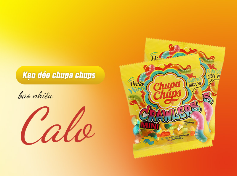 kẹo dẻo chupa chups bao nhiêu calo?