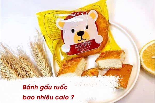 1 cái bánh ruốc gấu Đài Loan bao nhiêu calo - 1 cái b